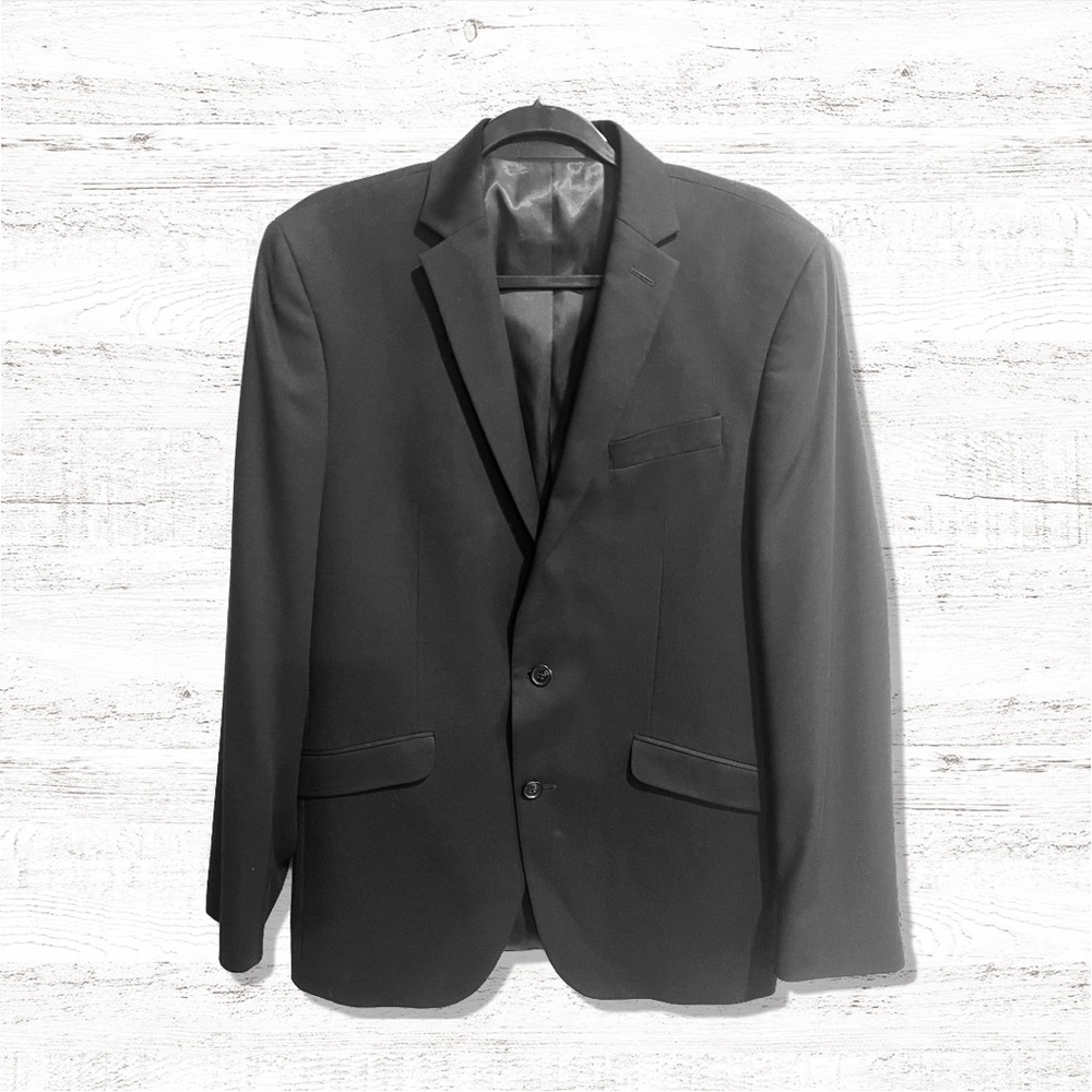 Kenneth Cole Unlisted Suit Jacket/Blazer Black Men’s Size 40L W33